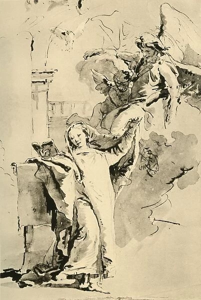 The Annunciation, mid 18th century, (1928). Artist: Giovanni Battista Tiepolo