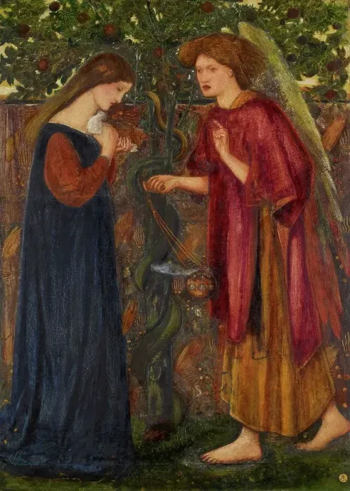 Framed Print : The Annunciation, mid-late 19th century. Creator: Sir Edward Coley Burne-Jones Framed Print : The Annunciation, mid-late 19th century. Creator: Sir Edward Coley Burne-Jones