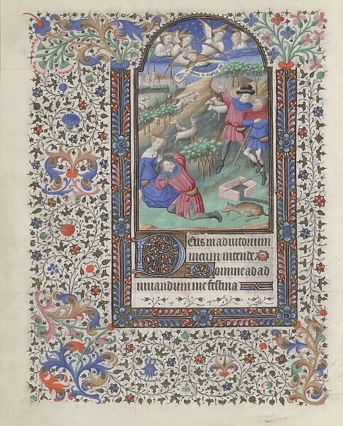 The Annunciation to the Shepherds (Book of Hours), 1440-1460. Artist: Bedford Master (active 1405-1465)