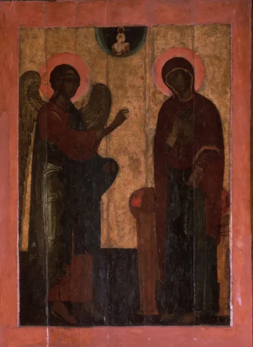 Framed Print : The Annunciation of Ustyug, Second half of the16th cen Artist: Russian icon