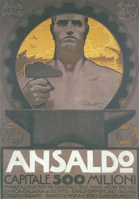 Framed Print : Ansaldo, 1920. Creator: Palanti, Giuseppe (1881-1946) Framed Print : Ansaldo, 1920. Creator: Palanti, Giuseppe (1881-1946)