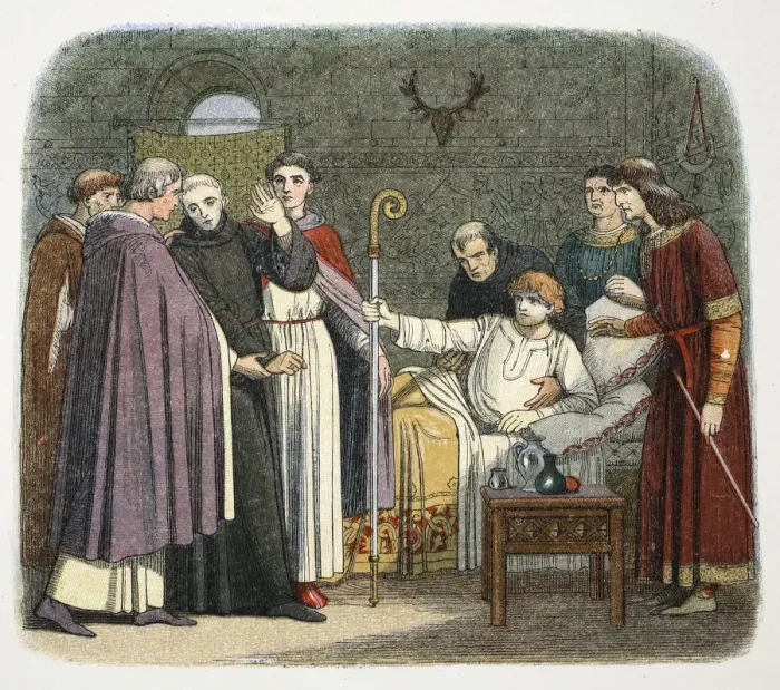 Framed Print : Anselm made Archbishop of Canterbury by William II, 1093 (1864) Framed Print : Anselm made Archbishop of Canterbury by William II, 1093 (1864)