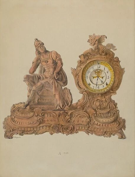 Ansonia Clock, c. 1936. Creator: Edith Magnette