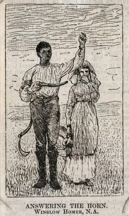 Framed Print : Answering the Horn. Creator: Winslow Homer (American, 1836-1910) Framed Print : Answering the Horn. Creator: Winslow Homer (American, 1836-1910)