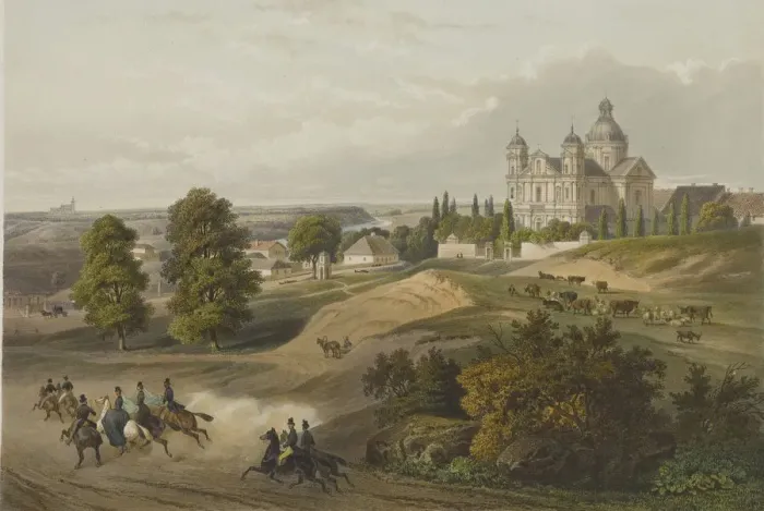 Framed Print : Antakalnis (The place on hills), suburb of Vilnius City, 1847-1852 Framed Print : Antakalnis (The place on hills), suburb of Vilnius City, 1847-1852