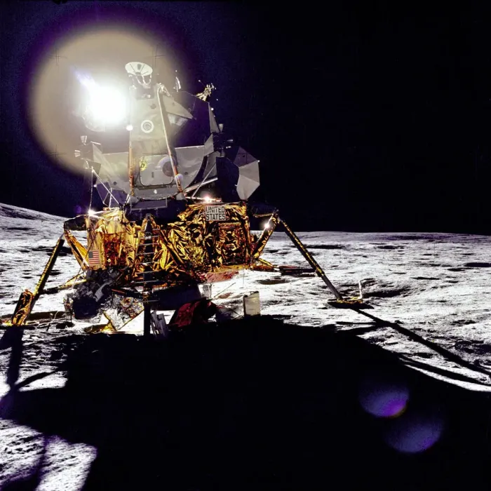 Framed Print : Antares on the Fra Mauro Highlands, lunar surface, 1971. Creator: Edgar Mitchell Framed Print : Antares on the Fra Mauro Highlands, lunar surface, 1971. Creator: Edgar Mitchell