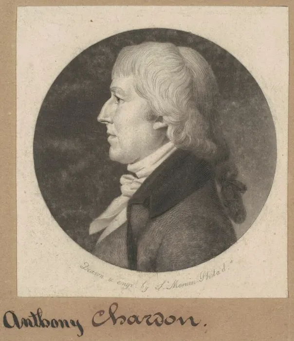 Framed Print : Anthony Chardon, 1800. Creator: Charles Balthazar Julien Fevret de Saint-Memin Framed Print : Anthony Chardon, 1800. Creator: Charles Balthazar Julien Fevret de Saint-Memin