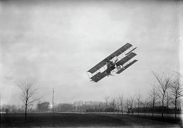 Anthony Jannus, Flights And Tests of Rex Smith Plane Flown By Jannus - Flights of Plane, 1912. Creator: Harris & Ewing. Anthony Jannus, Flights And Tests of Rex Smith Plane Flown By Jannus - Flights of Plane, 1912. Creator: Harris & Ewing