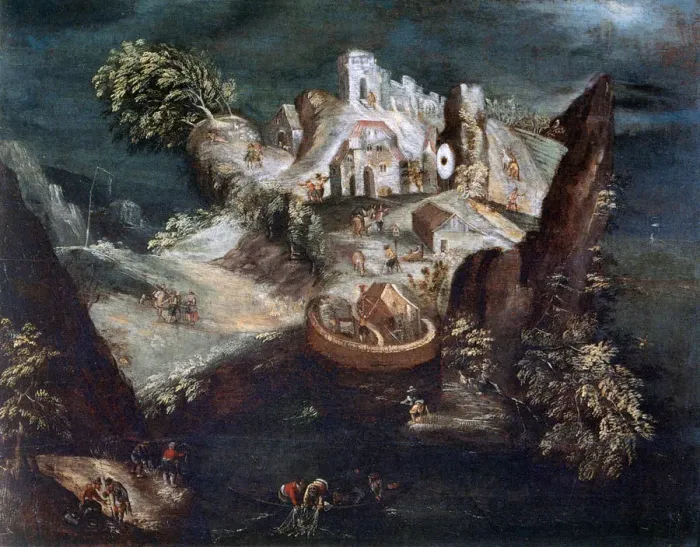 Framed Print : Anthrophomorphic Landscape, c1613-1650. Artist: Matthaus Merian Framed Print : Anthrophomorphic Landscape, c1613-1650. Artist: Matthaus Merian