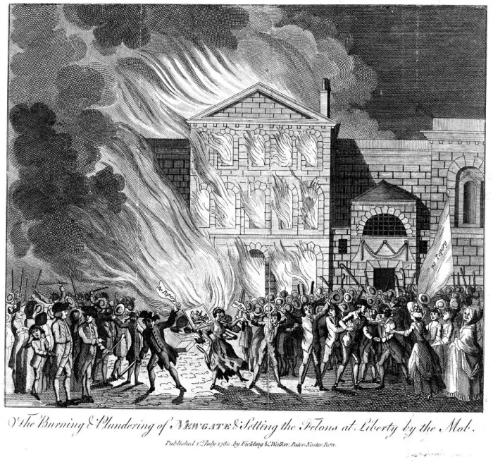 Framed Print : Anti-Catholic Gordon Riots, London, 6-7 June 1780 Framed Print : Anti-Catholic Gordon Riots, London, 6-7 June 1780