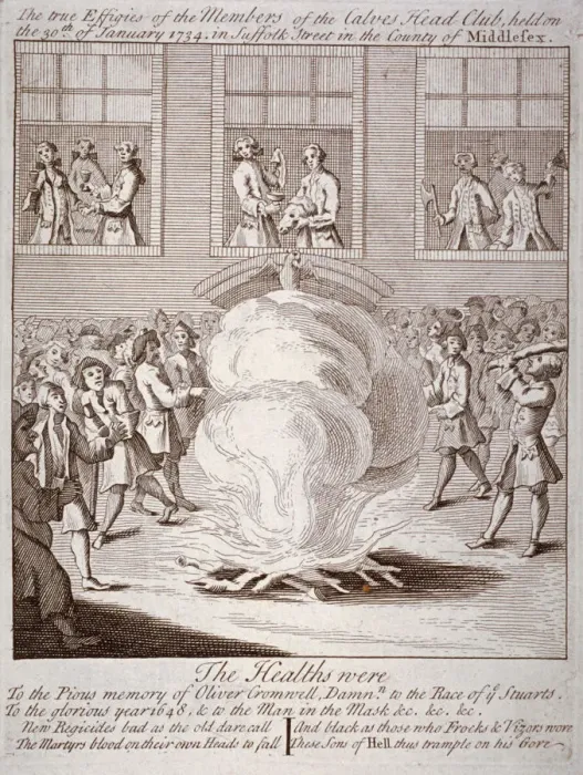 Framed Print : Anti-Cromwell demonstration, Suffolk Street, London, 1735 Framed Print : Anti-Cromwell demonstration, Suffolk Street, London, 1735