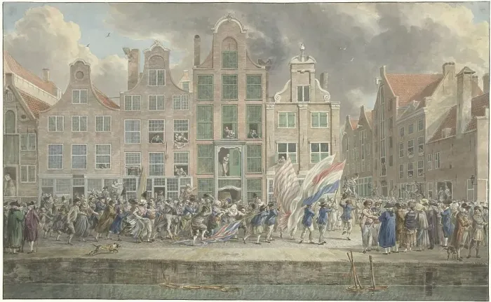Framed Print : Anti-English demonstration in Rotterdam, March 2, 1781, 1781. Creator: Dirk Langendijk Framed Print : Anti-English demonstration in Rotterdam, March 2, 1781, 1781. Creator: Dirk Langendijk