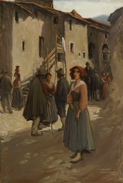 Framed Print : Anticoli Corrado, 1904. Creator: Vilho Sjöström Framed Print : Anticoli Corrado, 1904. Creator: Vilho Sjöström