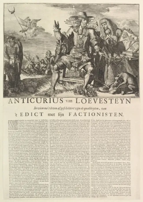 Framed Print : Anticurius van Loevesteyn. n. d. Creator: Romeyn de Hooghe Framed Print : Anticurius van Loevesteyn. n. d. Creator: Romeyn de Hooghe