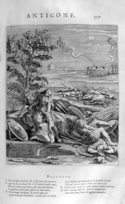 Framed Print : Antigone, 1615. Artist: Leonard Gaultier Framed Print : Antigone, 1615. Artist: Leonard Gaultier