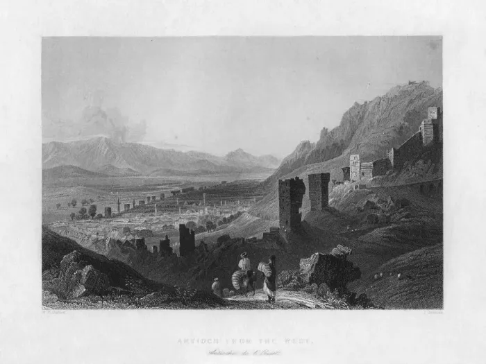 Framed Print : Antioch, Turkey, 1841. Artist: J Jeavons Framed Print : Antioch, Turkey, 1841. Artist: J Jeavons