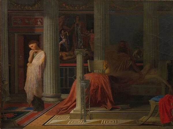 Antiochus and Stratonice, c. 1838. Creator: Jean-Auguste-Dominique Ingres (French, 1780-1867)