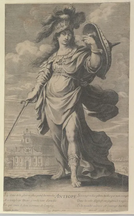 Framed Print : Antiope, ca. 1639-40. Creator: Gilles Rousselet Framed Print : Antiope, ca. 1639-40. Creator: Gilles Rousselet