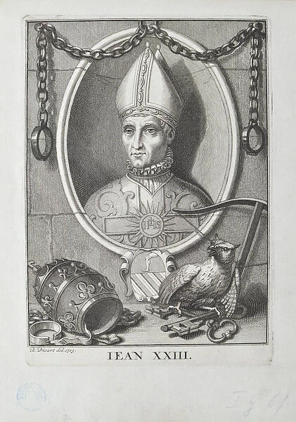 Antipope John XXIII (Baldassare Cossa), 1713. Creator: Picart, Bernard (1673-1733)