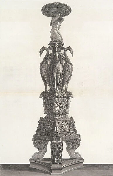 Antique marble candleholder, 1778-80. Creators: Giovanni Battista Piranesi