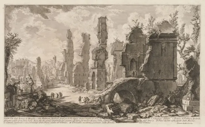 Framed Print : Antiquities of Rome: The Appian Way. Creator: Giovanni Battista Piranesi (Italian, 1720-1778) Framed Print : Antiquities of Rome: The Appian Way. Creator: Giovanni Battista Piranesi (Italian, 1720-1778)