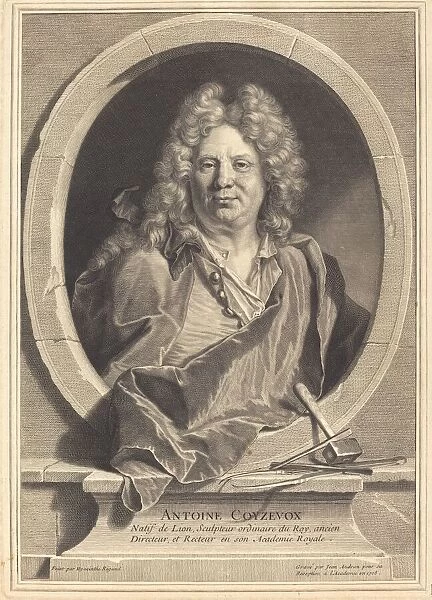 Antoine Coyzevox, 1708. Creator: Jean Audran