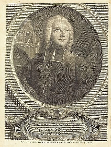 Antoine François Prevost, 1745. Creator: Georg Friedrich Schmidt