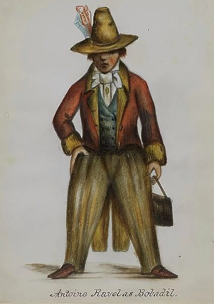 Antoine Ravel as Bobadil, 1855-1859. Creator: Alfred Jacob Miller