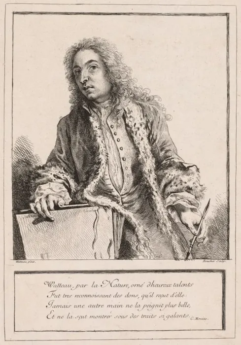 Framed Print : Antoine Watteau, c. 1727. Creator: Francois Boucher (French, 1703-1770) Framed Print : Antoine Watteau, c. 1727. Creator: Francois Boucher (French, 1703-1770)