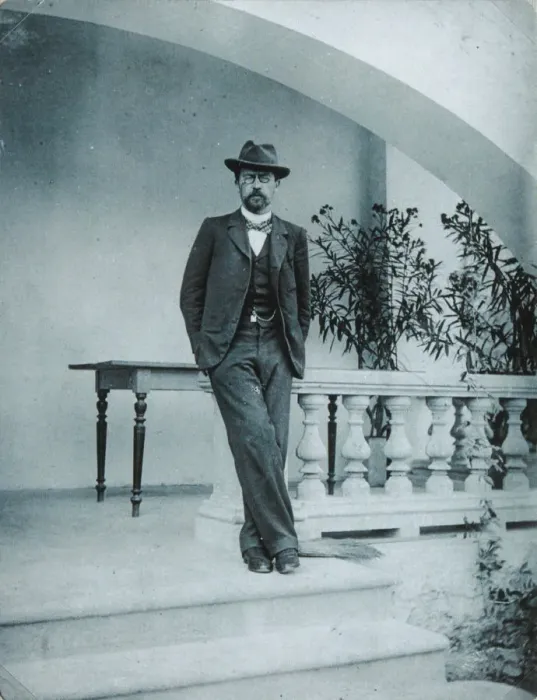 Framed Print : Anton Chekhov in Yalta, 1899-1900. Artist: Anonymous Framed Print : Anton Chekhov in Yalta, 1899-1900. Artist: Anonymous