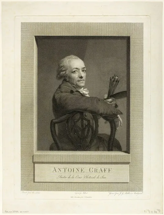 Framed Print : Anton Graff, n.d. Creator: Johann Gotthard von Müller Framed Print : Anton Graff, n.d. Creator: Johann Gotthard von Müller