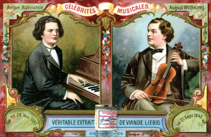 Framed Print : Anton Rubinstein and August Wilhelmj, c1900 Framed Print : Anton Rubinstein and August Wilhelmj, c1900