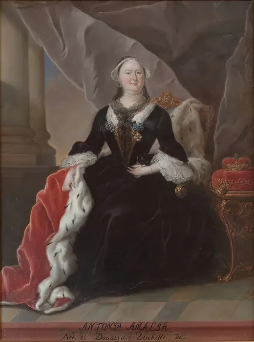 Framed Print : Antonia Amalia. Duchess of Brunswick and Lüneburg. Born 22 April 1696, 1749-1848. Creator: Unknown Framed Print : Antonia Amalia. Duchess of Brunswick and Lüneburg. Born 22 April 1696, 1749-1848. Creator: Unknown