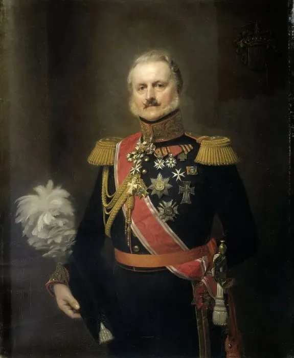 Framed Print : Antonie Frederick Jan Floris Jacob Baron van Omphal (1788-1863), Lieutenant General, 1854. Creator: Herman Antonie de Bloeme Framed Print : Antonie Frederick Jan Floris Jacob Baron van Omphal (1788-1863), Lieutenant General, 1854. Creator: Herman Antonie de Bloeme