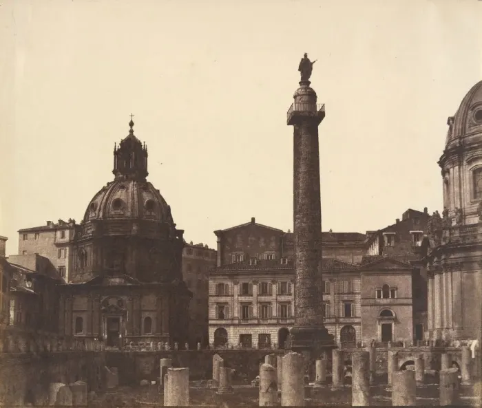 Framed Print : Antonine Column, Rome, 1850s. Creator: Unknown Framed Print : Antonine Column, Rome, 1850s. Creator: Unknown