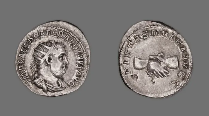Framed Print : Antoninianus (Coin) Portraying Emperor Balbinus, 238 (April-June) Framed Print : Antoninianus (Coin) Portraying Emperor Balbinus, 238 (April-June)