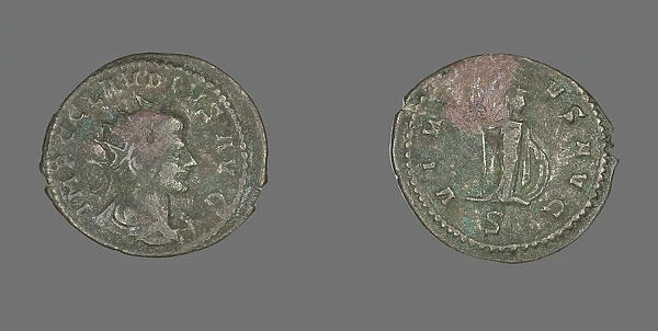 Antoninianus (Coin) Portraying Emperor Claudius Gothicus, 260-270. Creator: Unknown