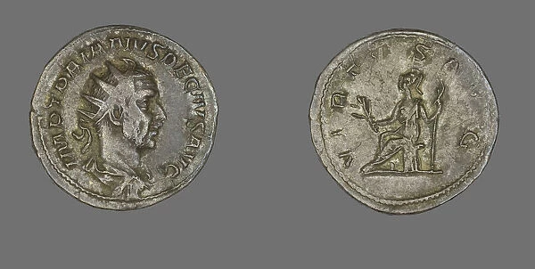 Antoninianus (Coin) Portraying Emperor Decius, about 249. Creator: Unknown