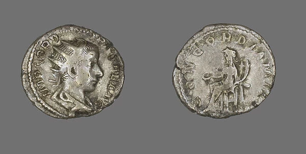 Antoninianus (Coin) Portraying Emperor Gordian III, 240-241. Creator: Unknown