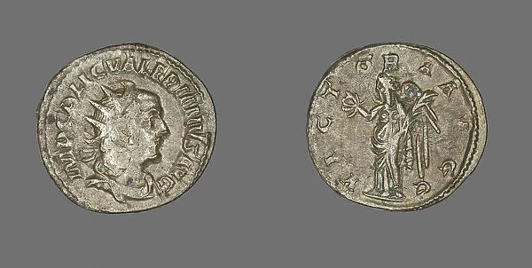Antoninianus (Coin) Portraying Emperor Valerian, 253-261. Creator: Unknown