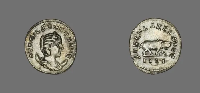 Framed Print : Antoninianus (Coin) Portraying Empress Marcia Otacilia Severa, 248 Framed Print : Antoninianus (Coin) Portraying Empress Marcia Otacilia Severa, 248