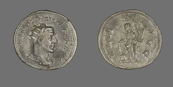 Antoninianus (Coin) Portraying King Philip I, 244-247. Creator: Unknown