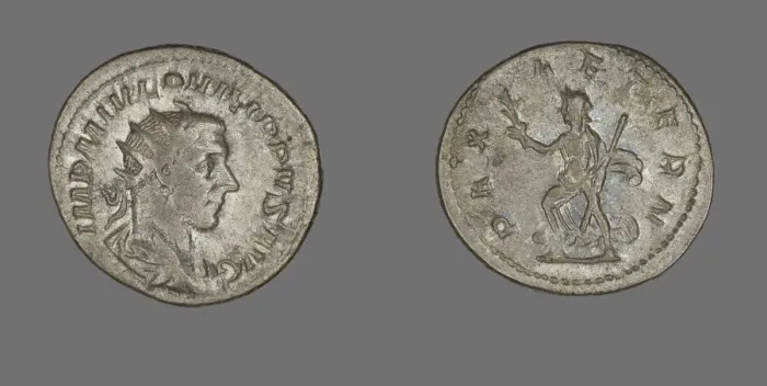 Framed Print : Antoninianus (Coin) Portraying King Philip I, 244-247. Creator: Unknown Framed Print : Antoninianus (Coin) Portraying King Philip I, 244-247. Creator: Unknown