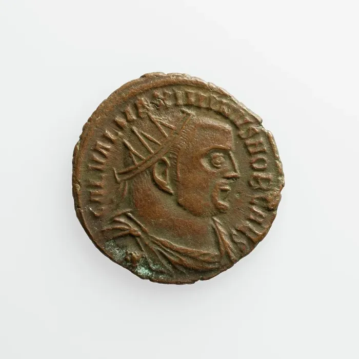 Framed Print : Antoninianus of Maximinus II, A.D. 309-313. Creator: Unknown Framed Print : Antoninianus of Maximinus II, A.D. 309-313. Creator: Unknown