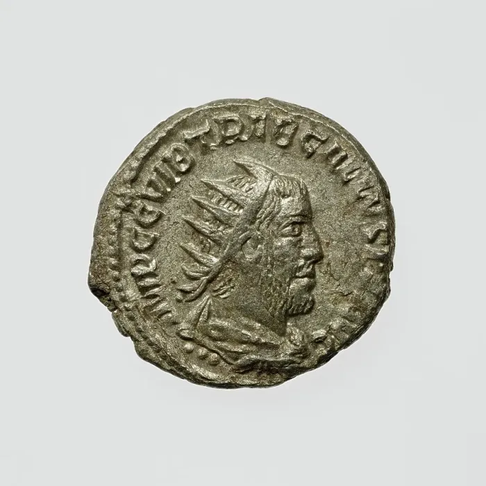 Framed Print : Antoninianus of Trebonianus Gallus, A.D. 251-253. Creator: Unknown Framed Print : Antoninianus of Trebonianus Gallus, A.D. 251-253. Creator: Unknown