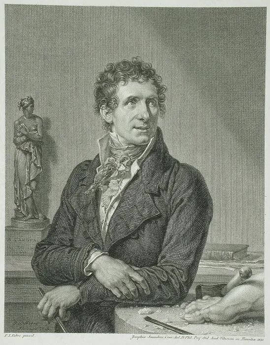 Framed Print : Antonio Canova, 1820. Creator: Joseph Saunders Framed Print : Antonio Canova, 1820. Creator: Joseph Saunders