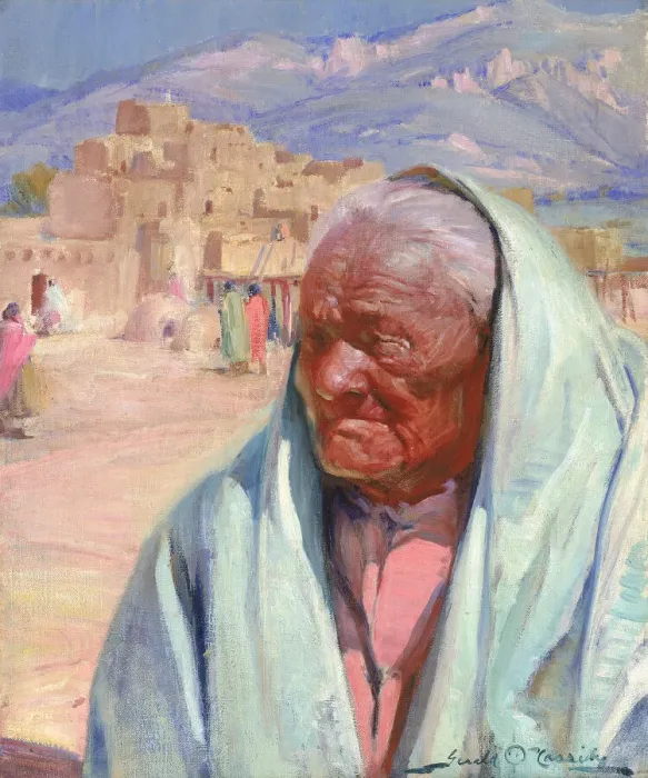 Framed Print : Antonio Concha, Old Man of Taos, 1924. Creator: Gerald Cassidy Framed Print : Antonio Concha, Old Man of Taos, 1924. Creator: Gerald Cassidy