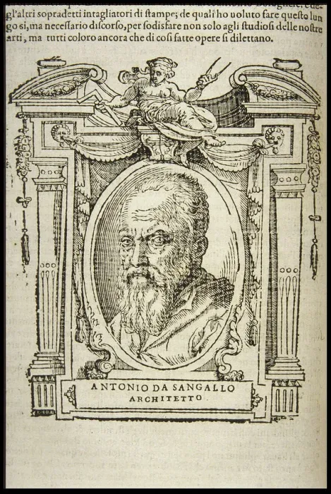 Framed Print : Antonio da Sangallo the Younger. From: Giorgio Vasari, The Lives of the Most Excellent Framed Print : Antonio da Sangallo the Younger. From: Giorgio Vasari, The Lives of the Most Excellent
