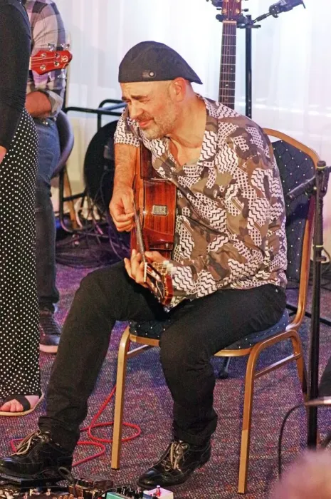 Framed Print : Antonio Forcione, Watermill Jazz Club, Dorking, Surrey, 11 June 2019. Creator: Brian O Connor Framed Print : Antonio Forcione, Watermill Jazz Club, Dorking, Surrey, 11 June 2019. Creator: Brian O Connor