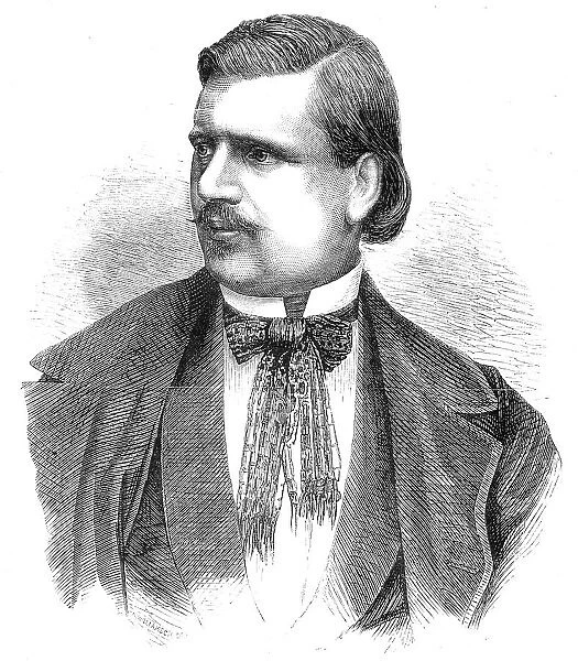 Antonio Giuglini, the Great Singer - from a photograph by Herbert Watkins, 1860. Creator: Unknown